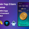 Crypto Coin Tap-2-Earn Clicker Game With Telegram Mini App + API + Bot + TON Wallet Connect