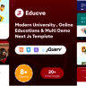 Educve University, Online Courses & Multi Demo Education Next Js Template