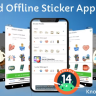 Whatsapp Sticker App (Offline) with Admob and OneSignal Push Notification for Android
