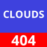 Clouds Animated 404 Error Page HTML Template