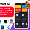 Smart AI app | ChatGPT AI | AI Android + iOS + Web with Admin Panel | Payment Gateways | Multi Login