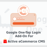 Google One-Tap Login Add-on for Active eCommerce CMS