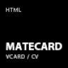 mateCard - Materialize CV/Resume HTML Template