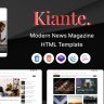 Kiante - Newspaper Magazine Blog Html5 Template