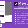 MeetUp - Android, iOS and Web Video Conference App for Meeting, Webinar, Classes