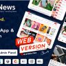 News App and Web -Flutter News App for Android and IOS App | News Website with Admin panel