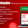 WaDefender - WhatsApp Account Strongness Checker for bulk sending - Full Reseller Rights