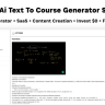 Ai Course Generator - Text To Course SaaS Ai Video & Image Content Payment Earn Gemini React Admin